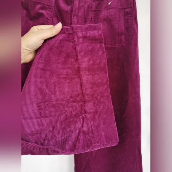 Anthropologie Burgundy Wide Leg Pants - Picture 12 of 16